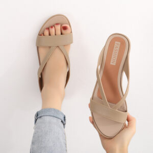 Fashion Cross Belt Low Heel Women's Sandals