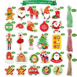 Christmas Stereo Card Tags