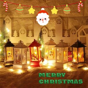 Christmas Portable Oil Lamp Santa Claus