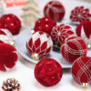 Christmas Ball Decorations Flocking Package Pendant