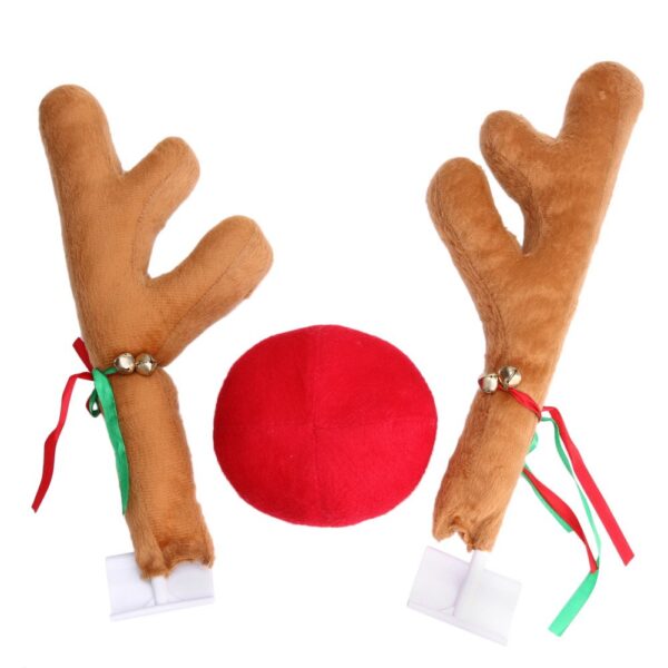 Car Decoration Christmas Antlers