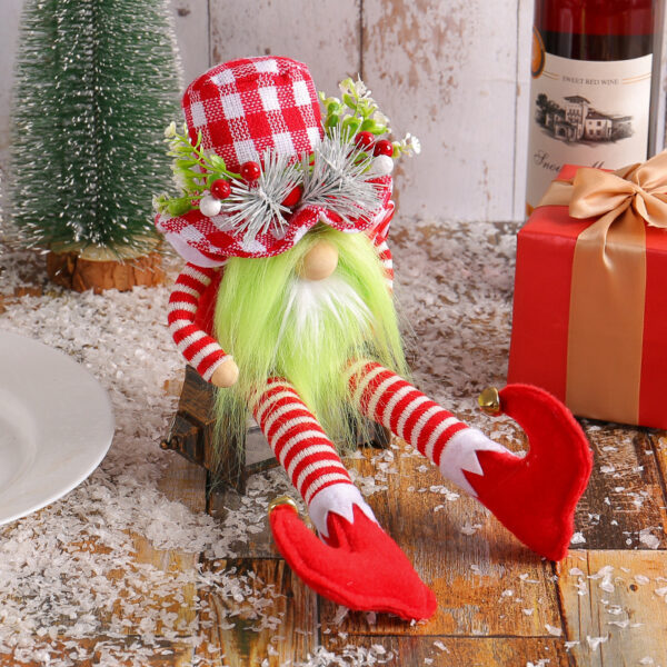 Christmas Long Legs Green Beard Doll Decoration